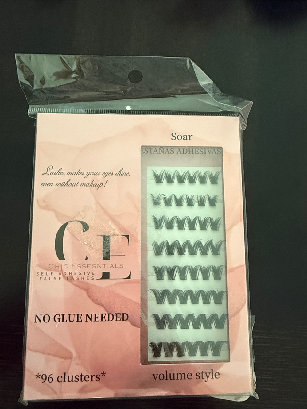 Chic Essentials Soar Self-Adhesive False Lashes - Pink